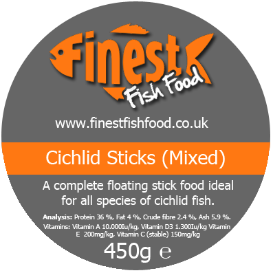 450g Mixed Cichlid Sticks